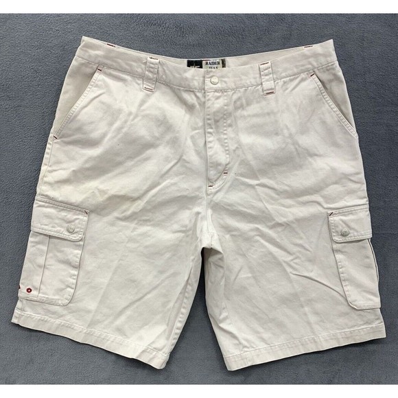 Raider Other - Raider Jeans Company Shorts Mens Size 40X11 Beige RC Cargo Pockets 100% Cotton